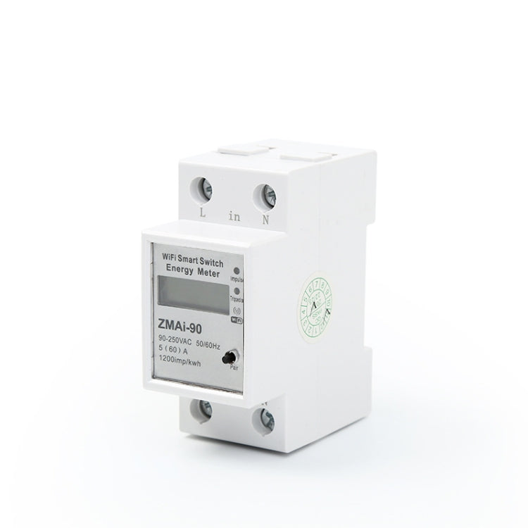 ZMAi-90 Wifi Smart Switch Medidor de energía Soporte Tuya Smart Life APP Funciona con Alexa Google, ZMAi-90