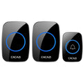 CACAZI A10DC 1 a 2 Tipo de batería Timbre inalámbrico electrónico a prueba de agua inteligente para el hogar, Built-in battery
