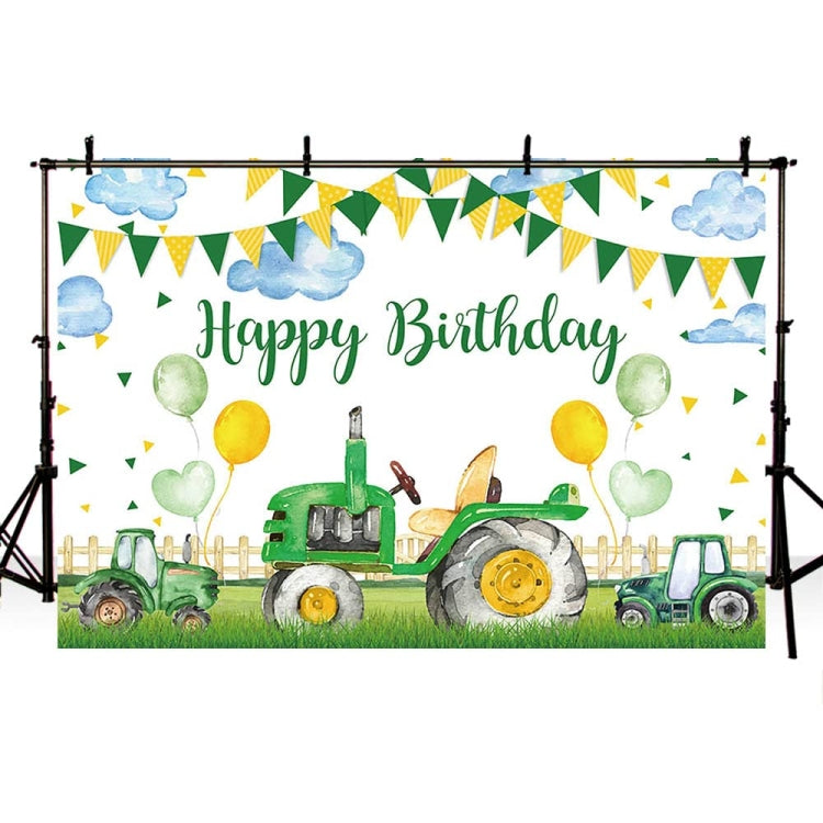 Fondo de fotografía de Tractor de granja suministros de decoración de fiesta de cumpleaños de tela, 150x100cm, 150x210cm, 180x110cm, 180x240cm, 180x270cm