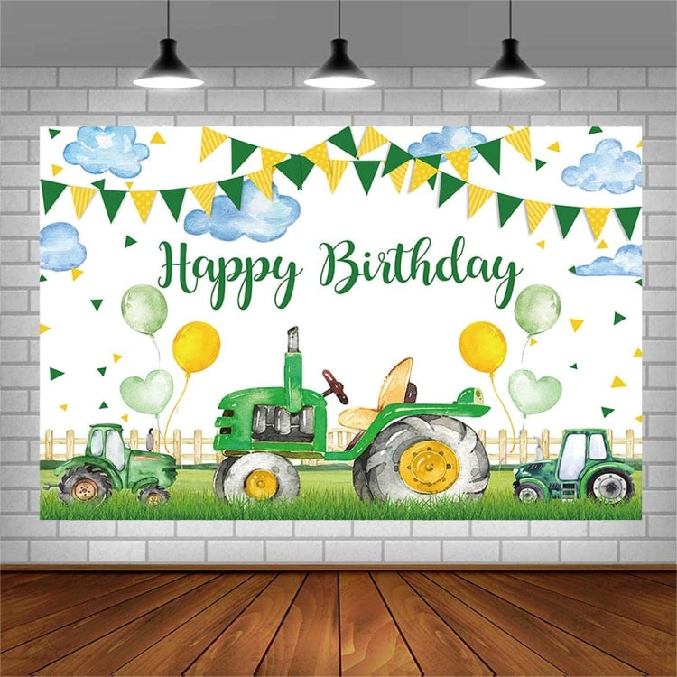 Fondo de fotografía de Tractor de granja suministros de decoración de fiesta de cumpleaños de tela, 150x100cm, 150x210cm, 180x110cm, 180x240cm, 180x270cm