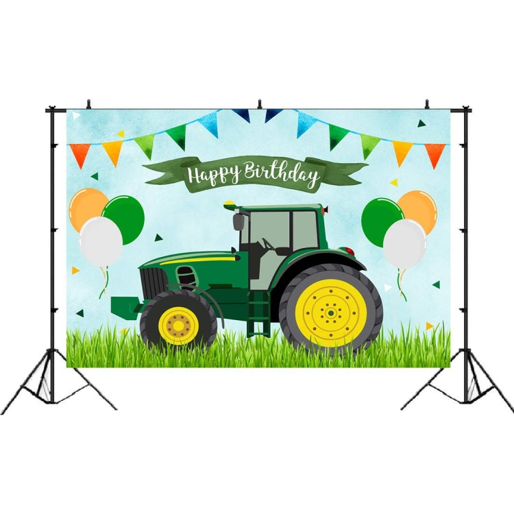 Tractor tema cumpleaños telón de fondo niño granja Feliz cumpleaños Fondo decoraciones de fiesta, 150x100cm, 210x150cm, 180x180cm, 210x180cm