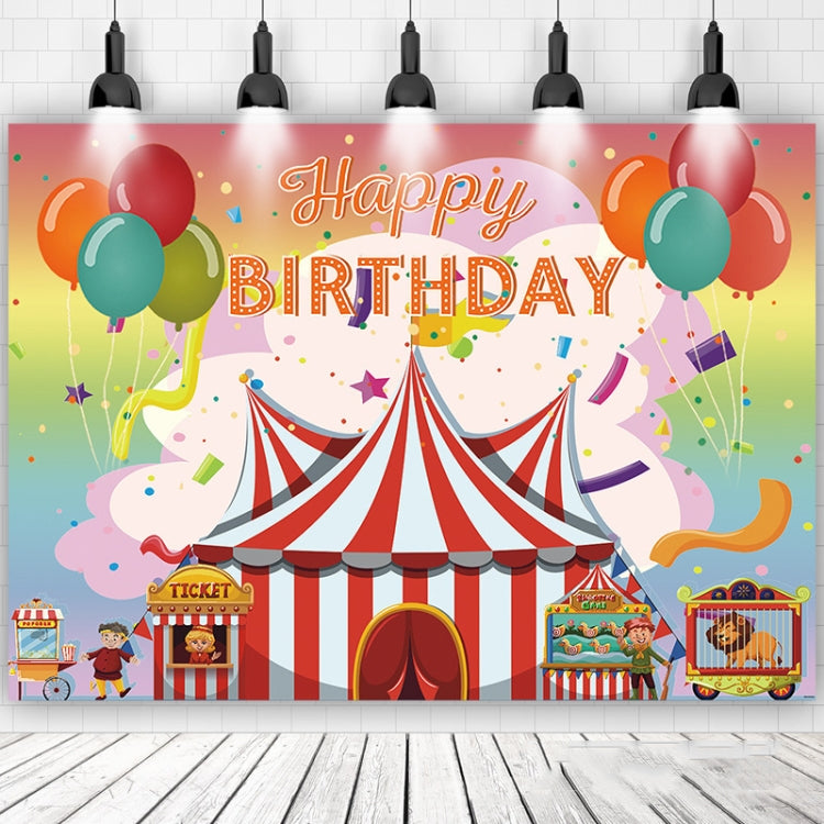 Fondo de cumpleaños para niños tela carnaval fiesta Gay cumpleaños tema Fondo Banner fondo de circo bandera colgante, 150x100cm, 180x120cm, 210x150cm