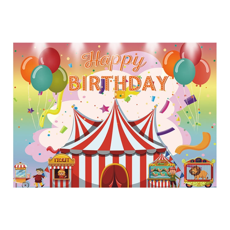 Fondo de cumpleaños para niños tela carnaval fiesta Gay cumpleaños tema Fondo Banner fondo de circo bandera colgante, 150x100cm, 180x120cm, 210x150cm