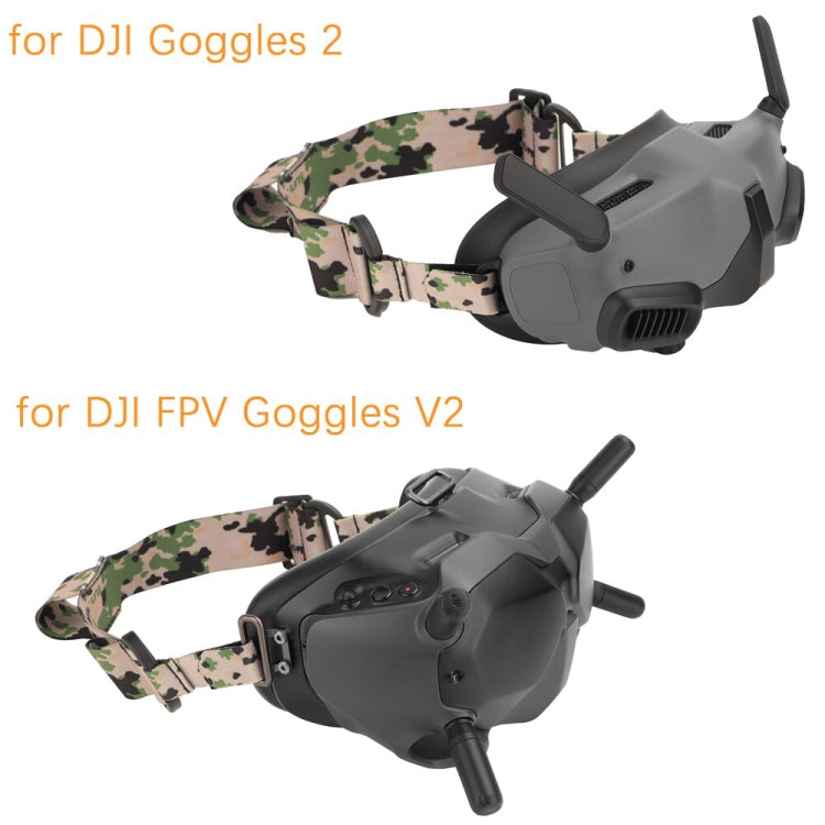 Sunnylife TD487 para DJI Avata / FPV Goggles V2 Color Diadema Correa elástica fija, Strap (Red), Strap (Graffiti), Strap (Camouflage)
