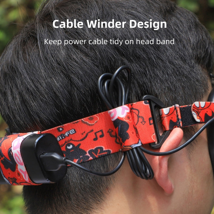 Sunnylife TD487 para DJI Avata / FPV Goggles V2 Color Diadema Correa elástica fija, Strap (Red), Strap (Graffiti), Strap (Camouflage)