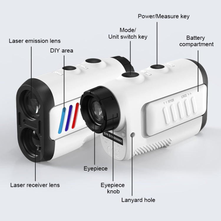 ARTBULL PF2E Golf Slope Correction Telémetro láser Telescopio para exteriores, PF2E