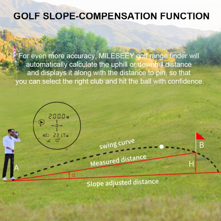 ARTBULL PF2E Golf Slope Correction Telémetro láser Telescopio para exteriores, PF2E