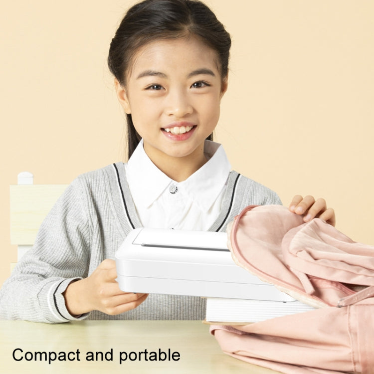 Impresora A4 sin tinta con conexión Bluetooth, miniimpresora fotográfica portátil para oficina de estudiantes y hogar, X8
