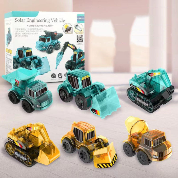 Juguetes solares de bricolaje, modelo de vehículo de ingeniería ensamblado, juguete educativo, Engineering Vehicle