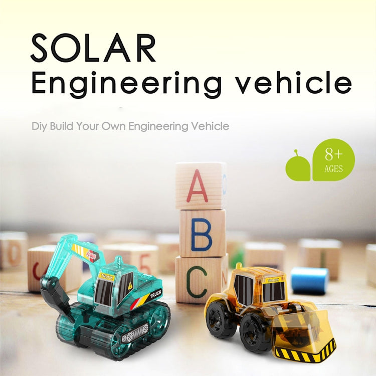 Juguetes solares de bricolaje, modelo de vehículo de ingeniería ensamblado, juguete educativo, Engineering Vehicle