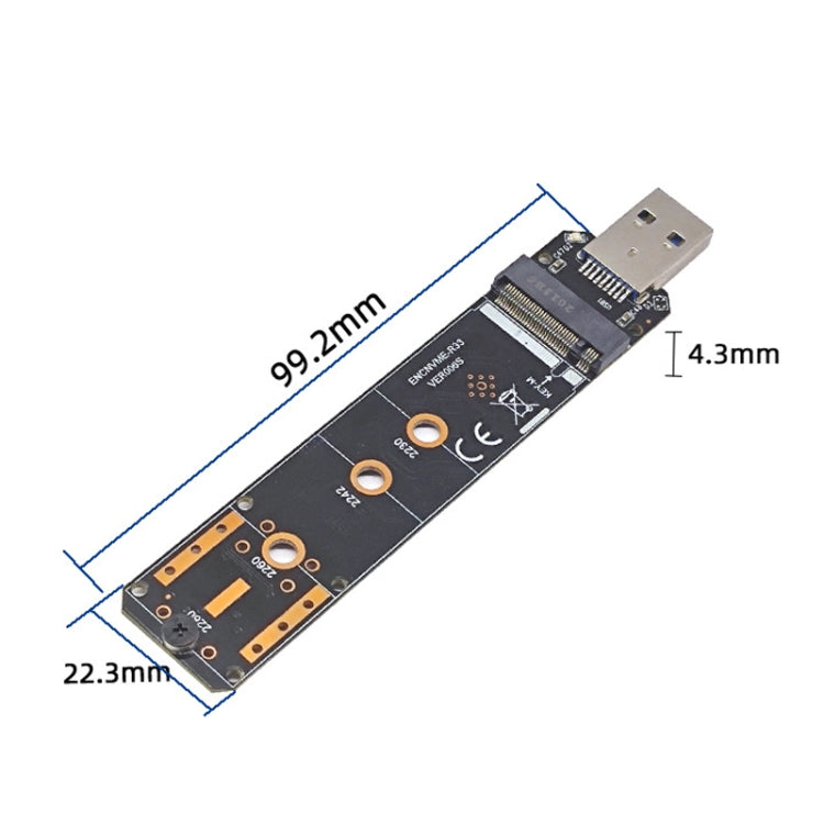 ENCNVME-R33 USB 3.2 Gen 2 10Gbps a NVMe M.2 SSD Adaptador RTL9210 Chips para M Key M2 NVMe, ENCNVME-R33