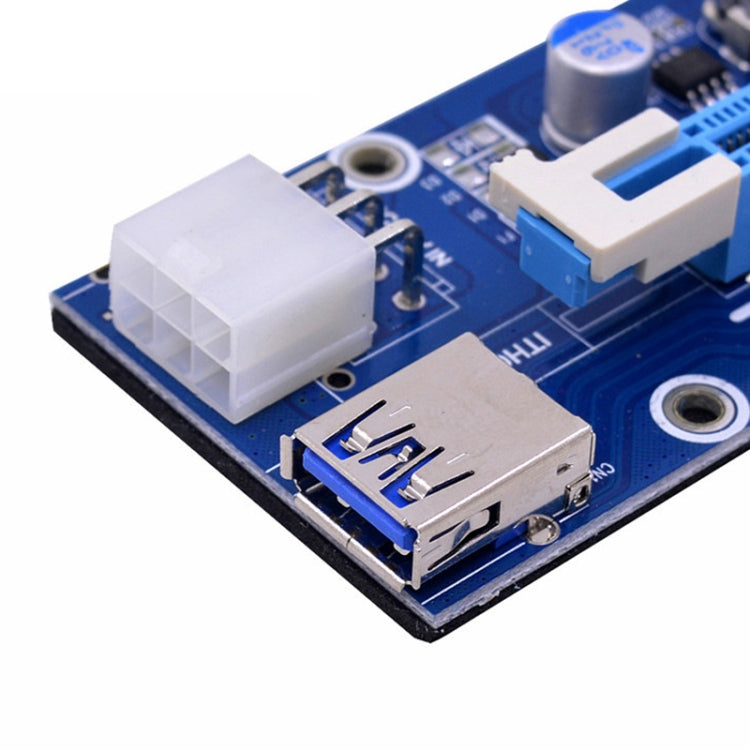PCE164P-N03 VER006C Mini PCI-E 1X a 16X Riser para computadora portátil Tarjeta de imagen externa, Blue Board 6pin, Blackboard 6pin, Blackboard 4pin, M2 To 6pin