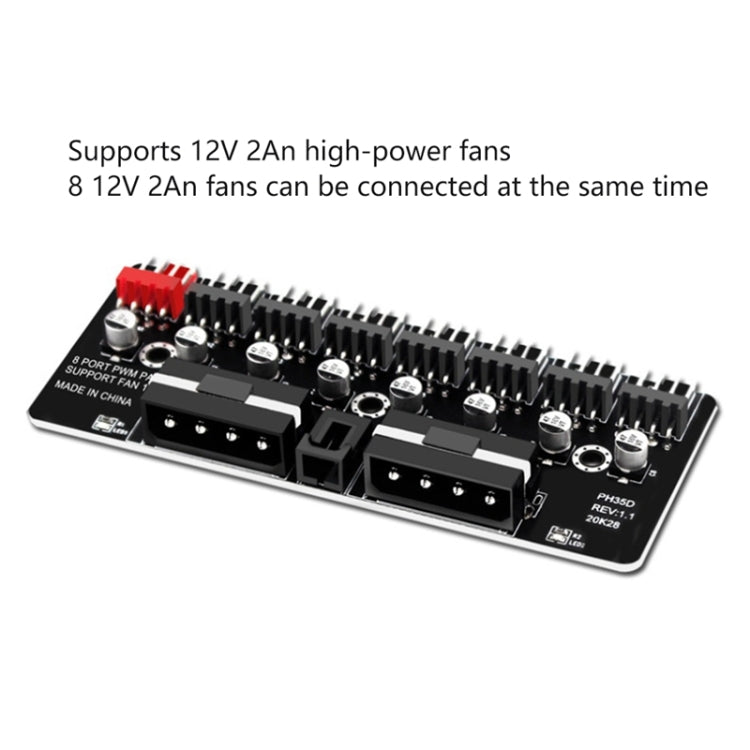 Extensor de ventilador de CPU de computadora con concentrador de ventilador PWM, PH35D