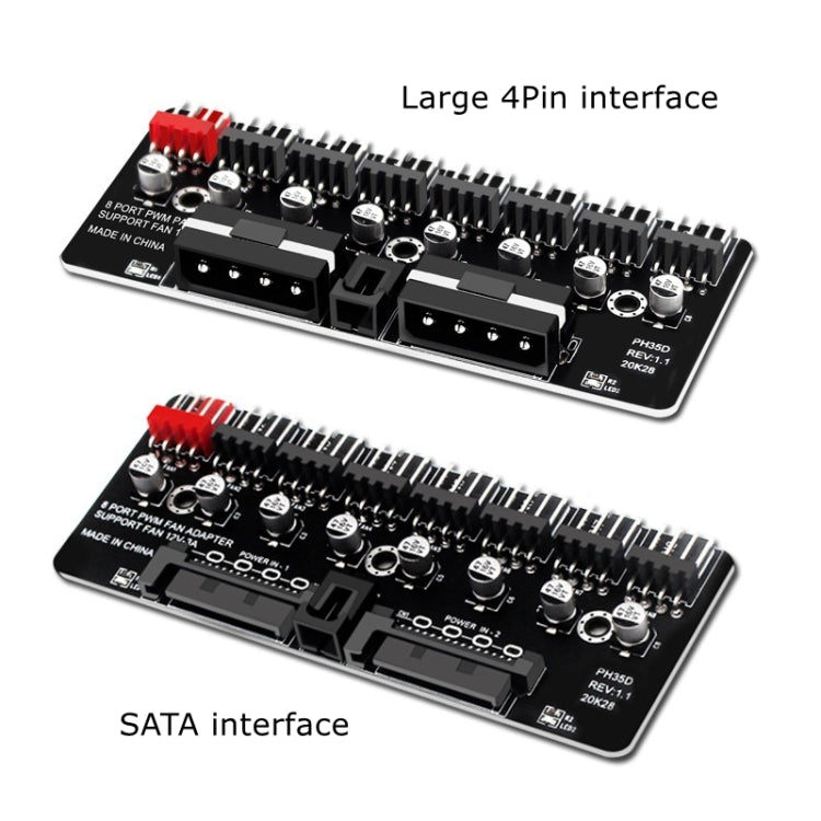 Extensor de ventilador de CPU de computadora con concentrador de ventilador PWM, PH35D