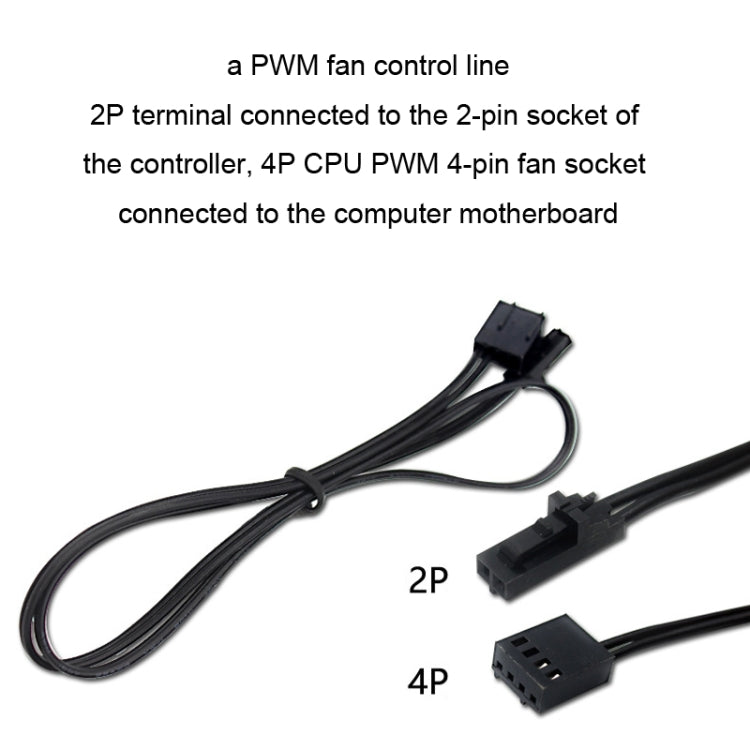 Extensor de ventilador de CPU de computadora con concentrador de ventilador PWM, PH35D
