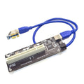 Adaptador de extensión de tarjeta vertical Agregar tarjeta de expansión para computadora PC, PCI-E 1X To Single PCI, PCI-E 1X To Dual PCI, PCI-E 1X To Single PCI With baffle