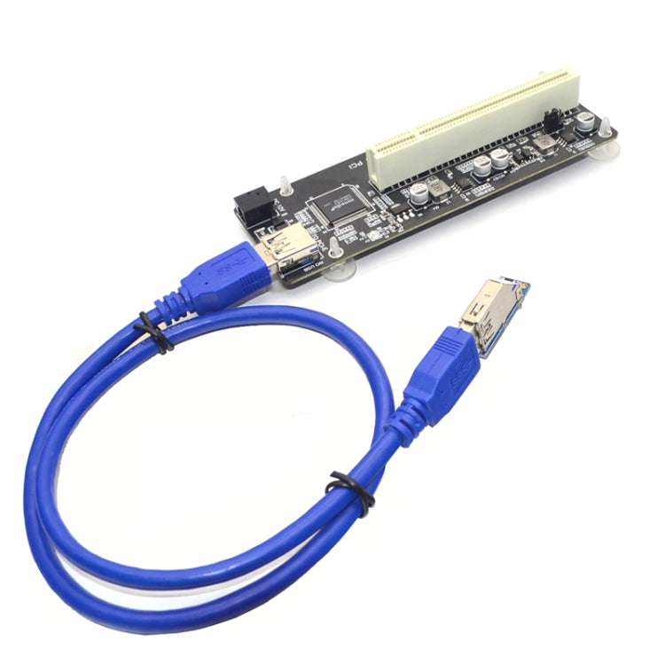 Adaptador de extensión de tarjeta vertical Agregar tarjeta de expansión para computadora PC, PCI-E 1X To Single PCI, PCI-E 1X To Dual PCI, PCI-E 1X To Single PCI With baffle