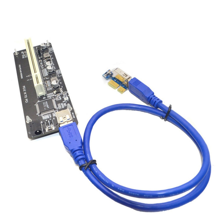 Adaptador de extensión de tarjeta vertical Agregar tarjeta de expansión para computadora PC, PCI-E 1X To Single PCI, PCI-E 1X To Dual PCI, PCI-E 1X To Single PCI With baffle