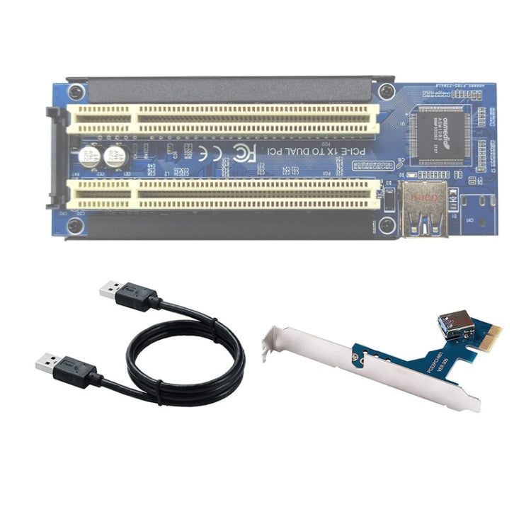 Adaptador de extensión de tarjeta vertical Agregar tarjeta de expansión para computadora PC, PCI-E 1X To Single PCI, PCI-E 1X To Dual PCI, PCI-E 1X To Single PCI With baffle