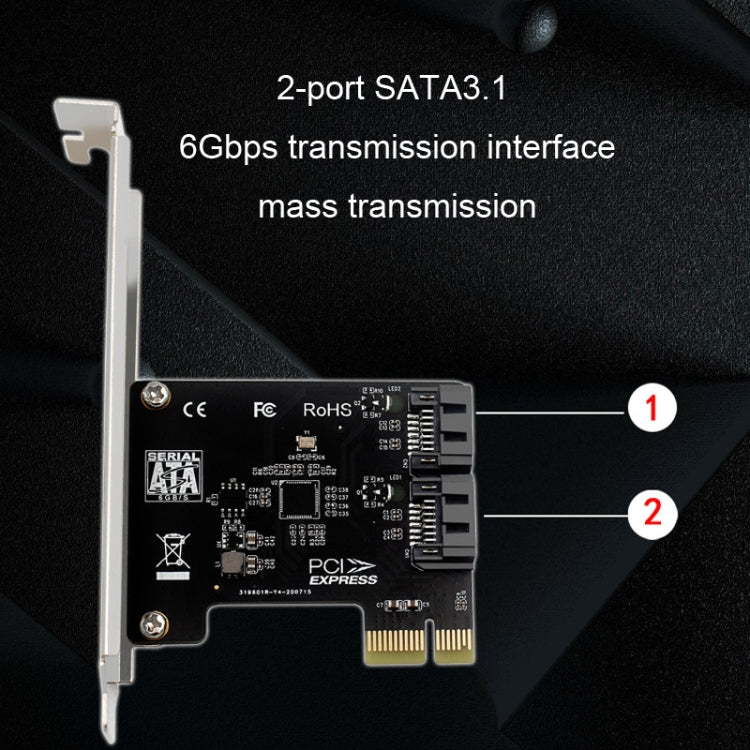 Tarjeta de expansión PCIE de 5 puertos SATA 3,0, tarjeta de conversión de chasis de escritorio de ordenador de 6 Gbps