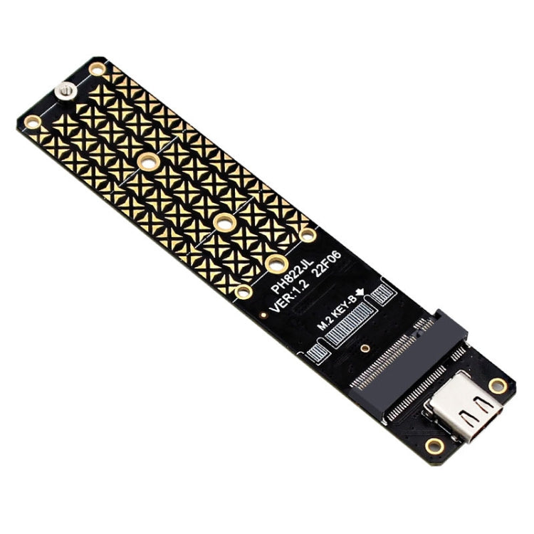 Disco duro SATA NGFF M.2 Bkey SSD a USB3.1 Tipo-C / USB-C Placa de conversión de tarjeta de expansión, SSD To USB3.1