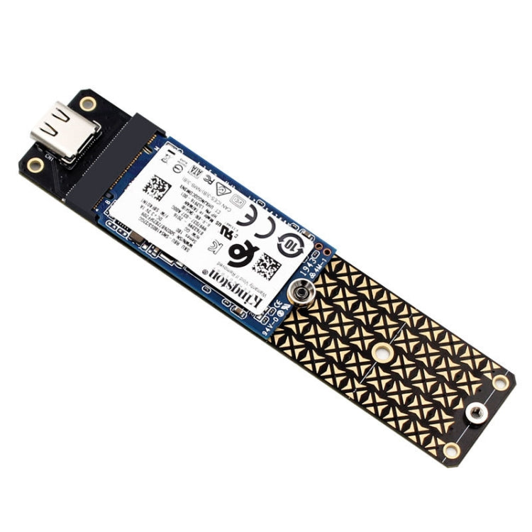 Disco duro SATA NGFF M.2 Bkey SSD a USB3.1 Tipo-C / USB-C Placa de conversión de tarjeta de expansión, SSD To USB3.1