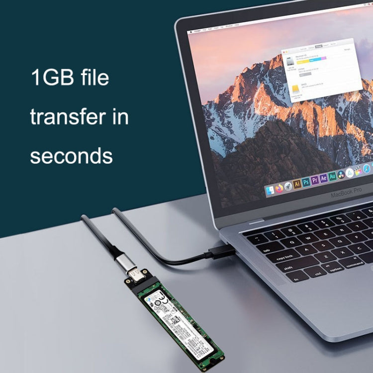 Disco duro SATA NGFF M.2 Bkey SSD a USB3.1 Tipo-C / USB-C Placa de conversión de tarjeta de expansión, SSD To USB3.1