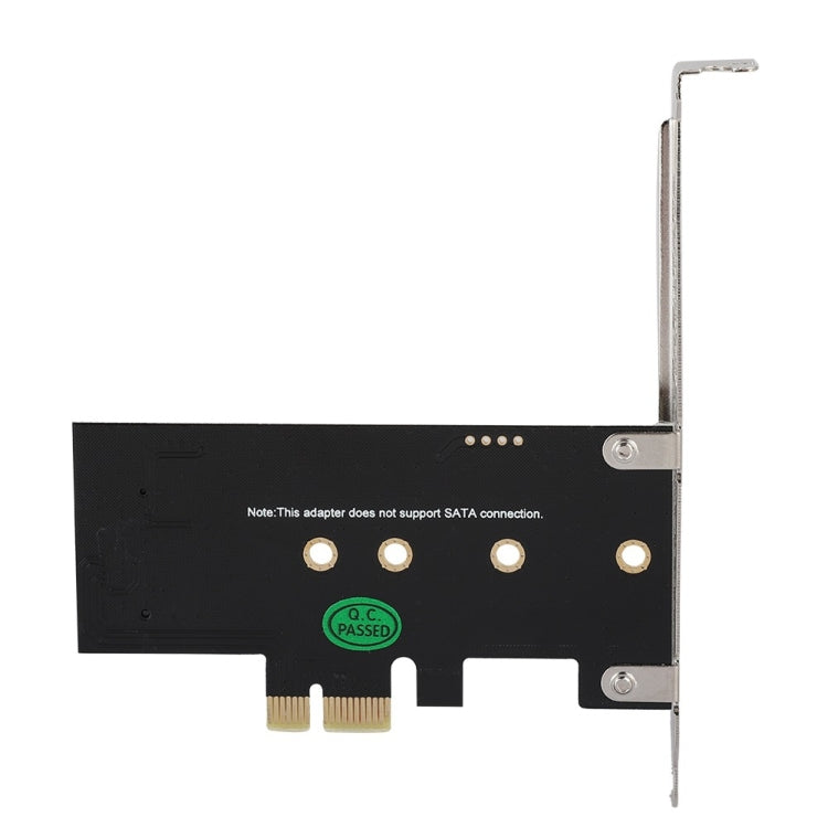 Adaptador de tarjeta vertical PCI-E 1X a M.2 NVME KEY-M SSD, With Baffle, Without Baffle