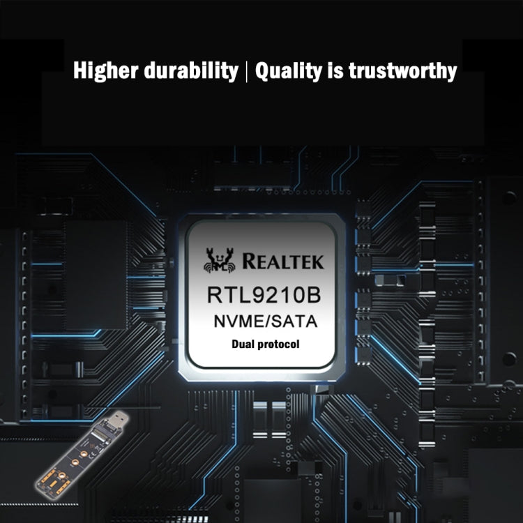 Tarjeta vertical USB3.1 10Gbps GEN2 a NVME SATA Dual Protocol M.2 SSD, USB3.1 To NVME SATA