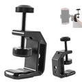 BEXIN WN-38 Abrazadera en C universal con orificio de 1/4 de pulgada y 3/8 de pulgada para mesas de montaje en escritorio