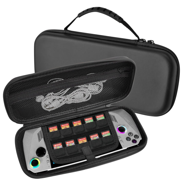 Para ASUS ROG Ally consola de juegos EVA cuero grano bolso embrague bolsa protectora, Bag (Black), Bag (White)