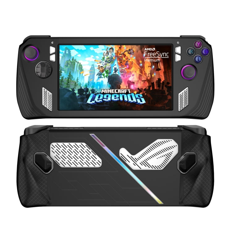 Funda protectora de silicona para consola de juegos ASUS ROG Ally, funda de aceite en aerosol, Silicone Cover Black, Silicone Cover White