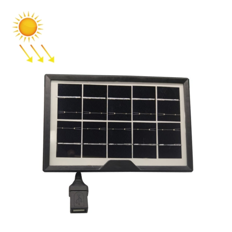 Linterna de lámpara de mesa pequeña con panel solar de cabeza hembra USB 5V / 1.8W, Solar Panel