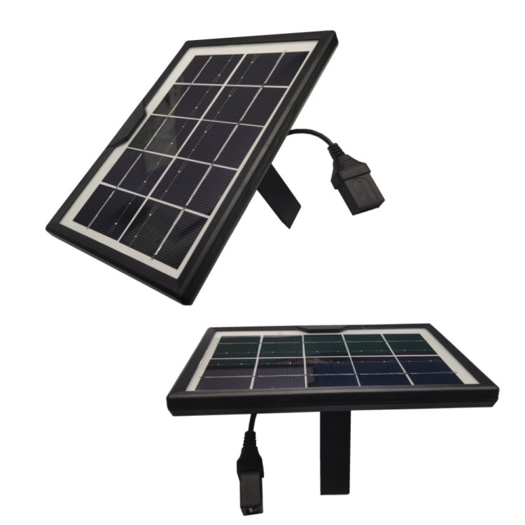 Linterna de lámpara de mesa pequeña con panel solar de cabeza hembra USB 5V / 1.8W, Solar Panel