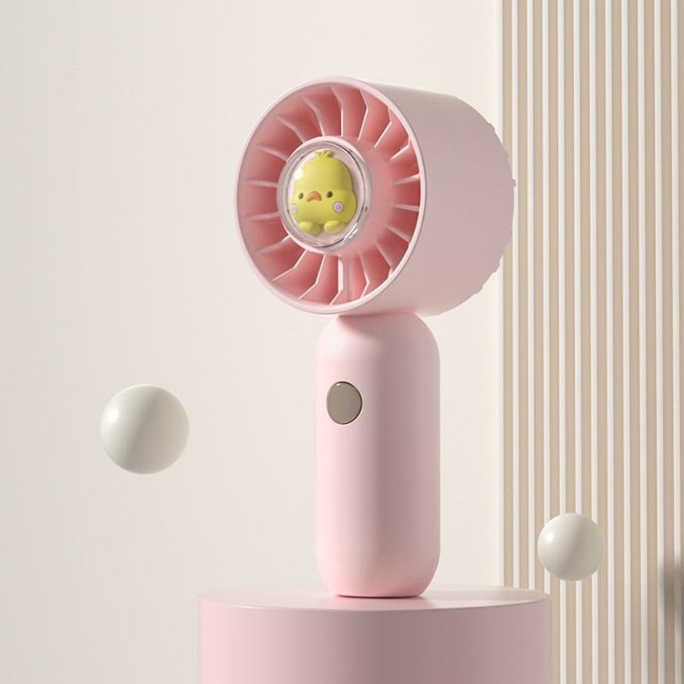 Mano sostiene pequeño ventilador portátil Mini ventilador de bolsillo, Pink Duck, Blue Duck, Green Duck, White Duck, Pink Spray Plating Version, Blue Spray Plating Version, Green Spray Plating Version, White Spray Plating Version