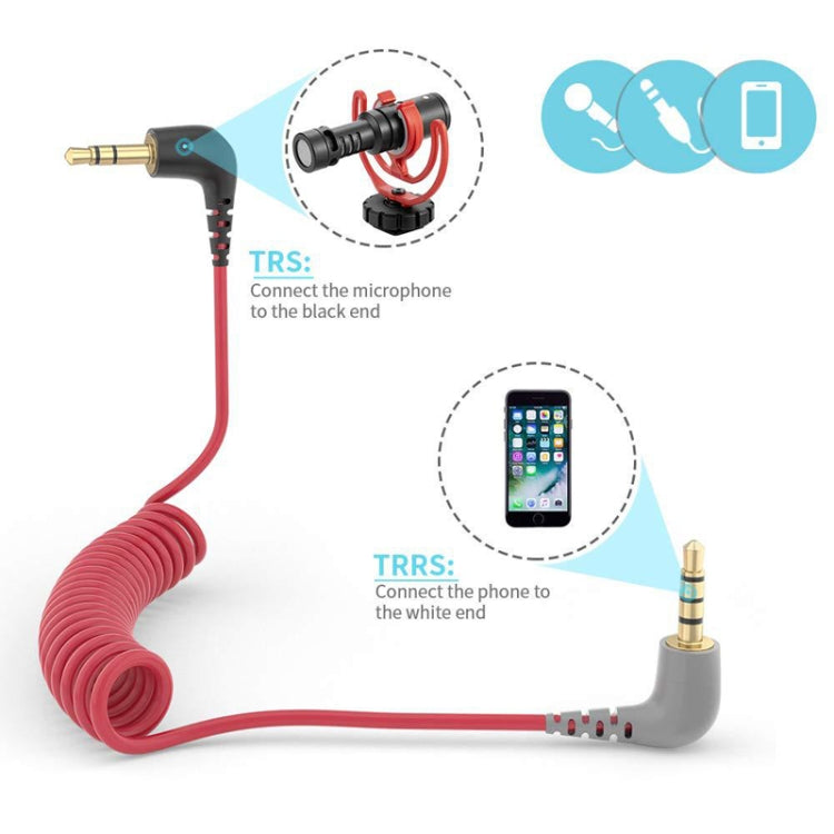 Cable de micrófono lavalier inalámbrico, For BOYA / RODE SC7 TRS to TRRS, For BOYA / RODE SC2 TRS to TRS