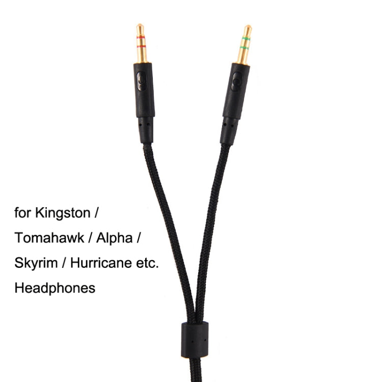Para Kingston Skyline Alpha Cloud II 3,5mm 2 en 1 Cable de Audio, ZS0174 Black