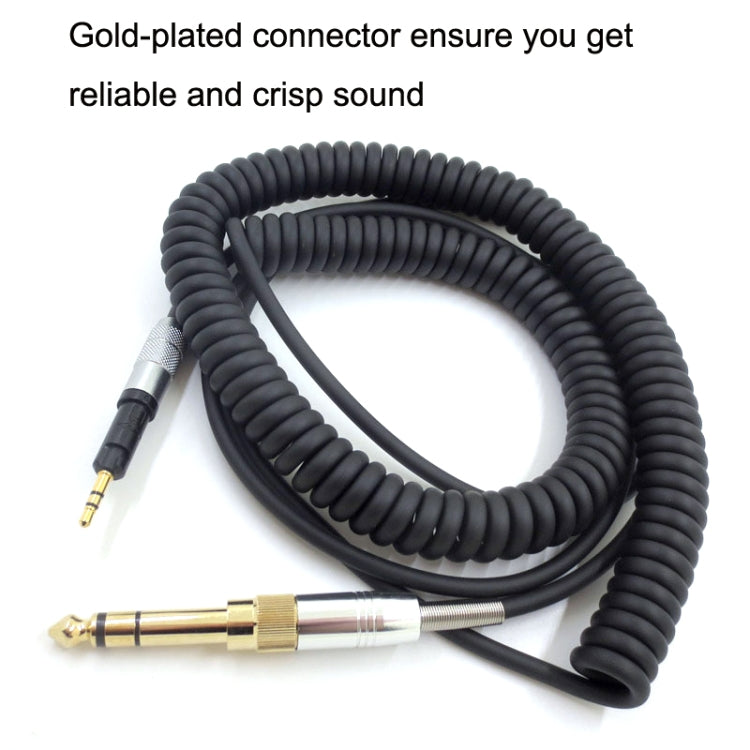 Para ATH-M50X / M40X / M70X Cable de audio para auriculares con resorte AUX Cabezal de 2,5 mm, ZS0246
