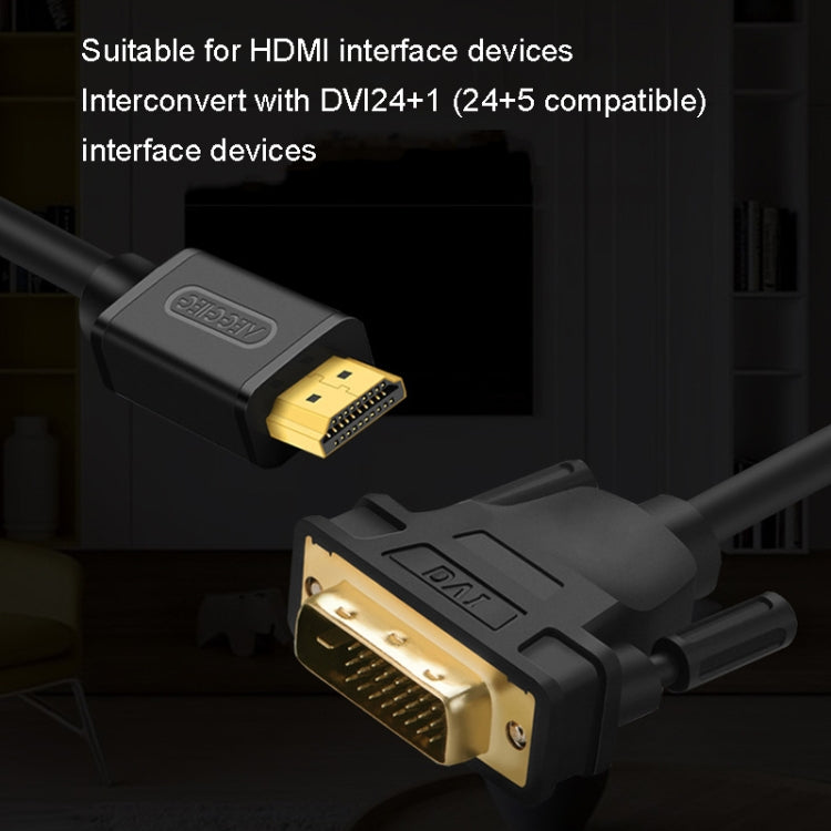 VEGGIEG HDMI a DVI computadora TV HD Monitor convertidor Cable puede intercambiable, 1m, 1.5m, 2m, 3m, 5m, 8m, 10m, 12m, 15m