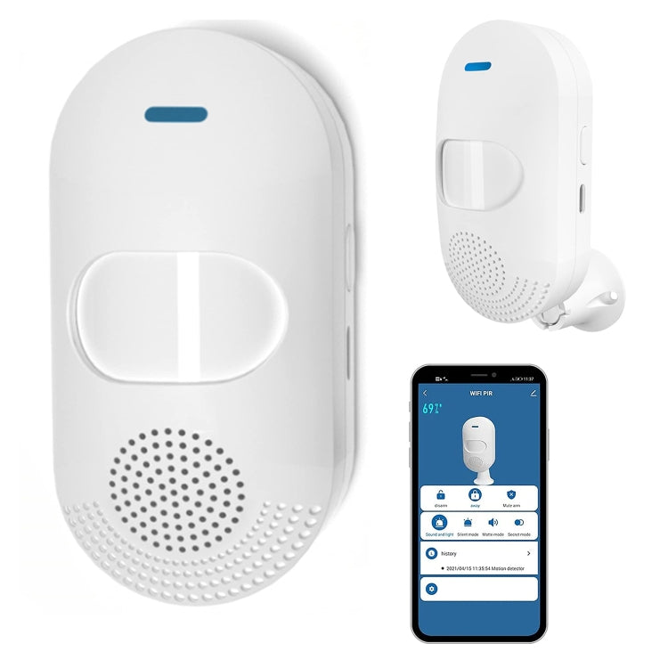 TUYA APP Control Inalámbrico PIR Sensor de movimiento Alarma WiFi Detector de movimiento, Tuya  WiFi