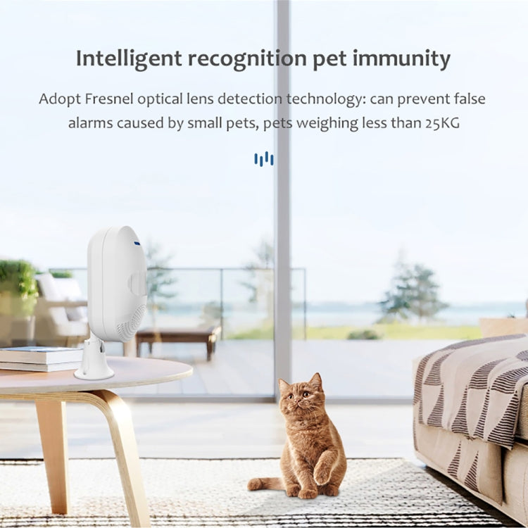 TUYA APP Control Inalámbrico PIR Sensor de movimiento Alarma WiFi Detector de movimiento, Tuya  WiFi