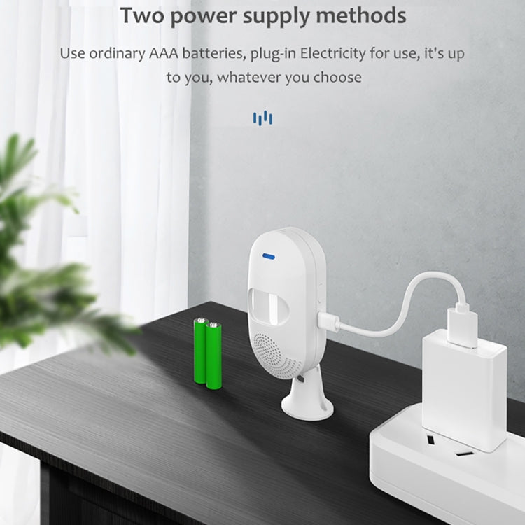 TUYA APP Control Inalámbrico PIR Sensor de movimiento Alarma WiFi Detector de movimiento, Tuya  WiFi