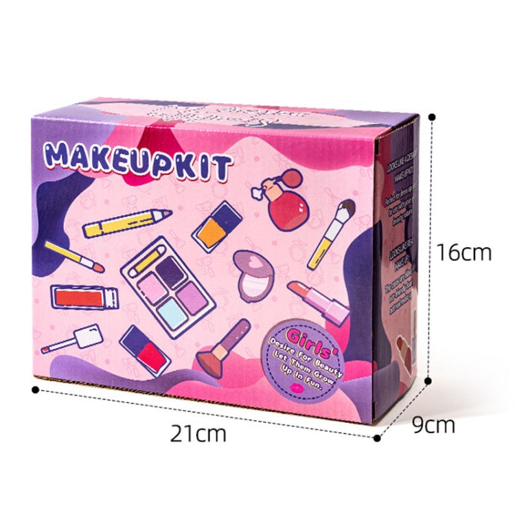 Caja de maquillaje de simulación para niñas Juego de cosméticos no tóxicos Play House, 21 In 1 Rose Leather Bag, 21 In 1 Orange Leather Bag, 20 In 1 OPP Bag