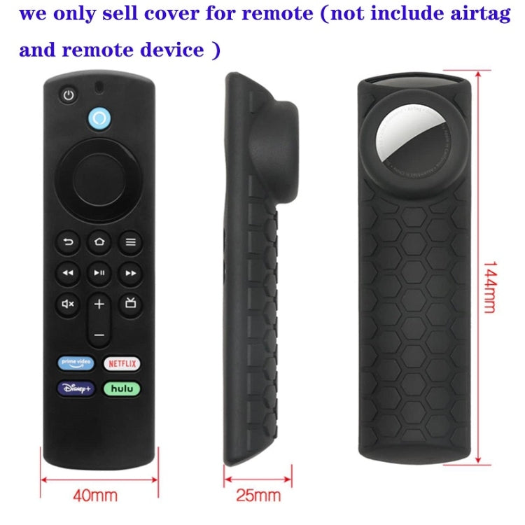 2 uds funda de Control remoto para Amazon Fire TV Stick 2021 ALEXA 3.ª generación con soporte Airtag
