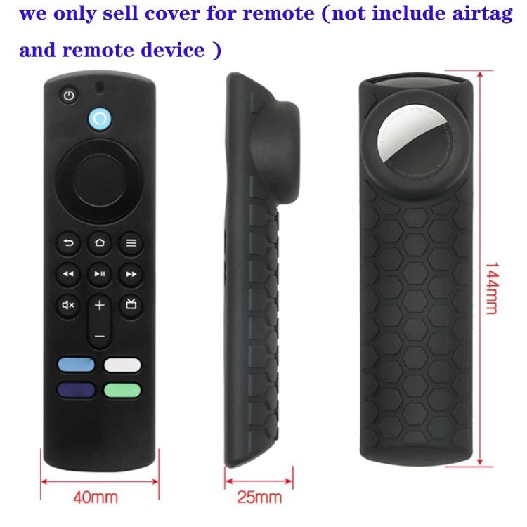 2 uds funda de Control remoto para Amazon Fire TV Stick 2021 ALEXA 3.ª generación con soporte Airtag