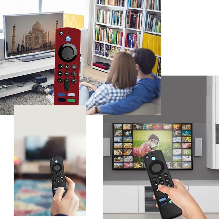 2 uds funda de Control remoto para Amazon Fire TV Stick 2021 ALEXA 3.ª generación con soporte Airtag