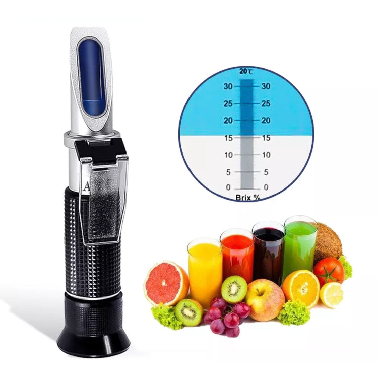 Refractómetro de mano, medidor de azúcar de frutas, probador Brix, rango de medición 0-32, RF001BX With Plastic box