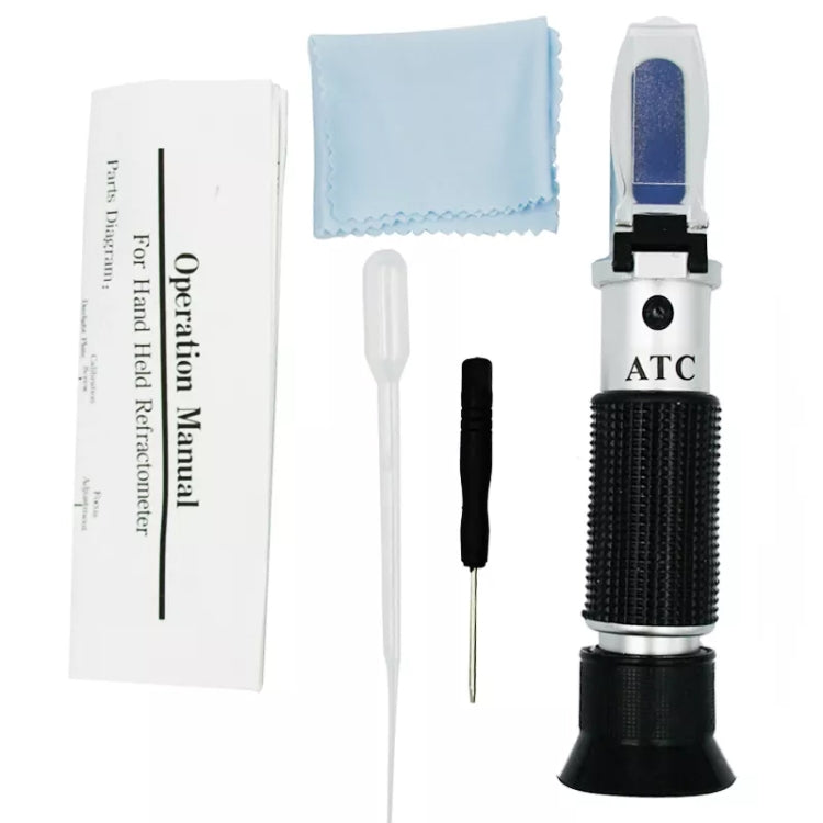Refractómetro de mano, medidor de azúcar de frutas, probador Brix, rango de medición 0-32, RF001BX With Plastic box