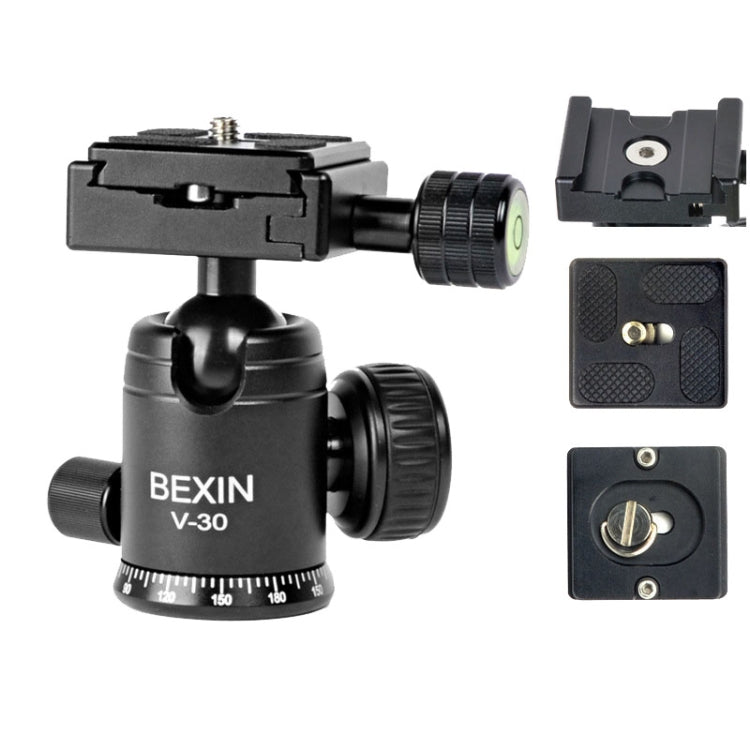 BEXIN V30 Trípode de cámara de escritorio de aleación de aluminio ajustable Mini trípode portátil plegable en vivo