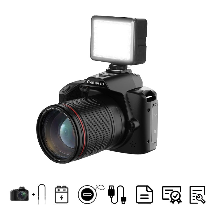 Cámara digital WIFI de alta definición de 64 millones de píxeles con visión nocturna de doble cámara 4K, Standard Without Memory Card, Standard+Fill Light, Standard+Macroscopic Mirror, Standard+Microphone, Standard+Handheld Bracket                     ...